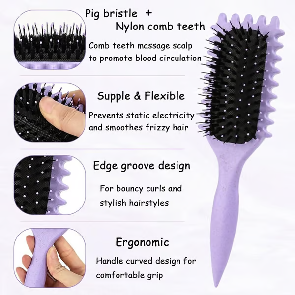 Curly Hair Brush- Get “Perfect” Curls or Waves!