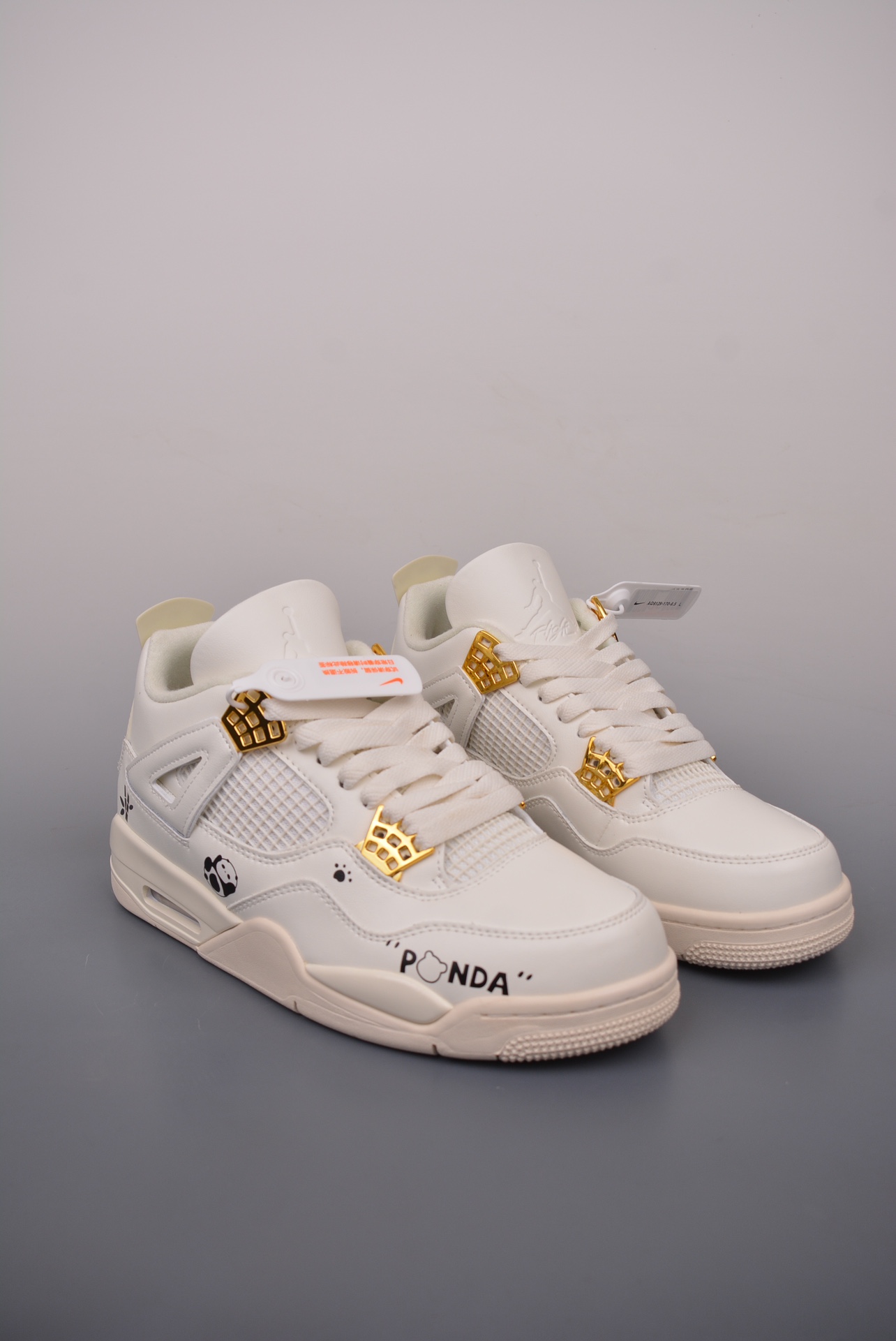 Air Jordan 4 OG Sail Metallic Gold Panda AQ9129-170