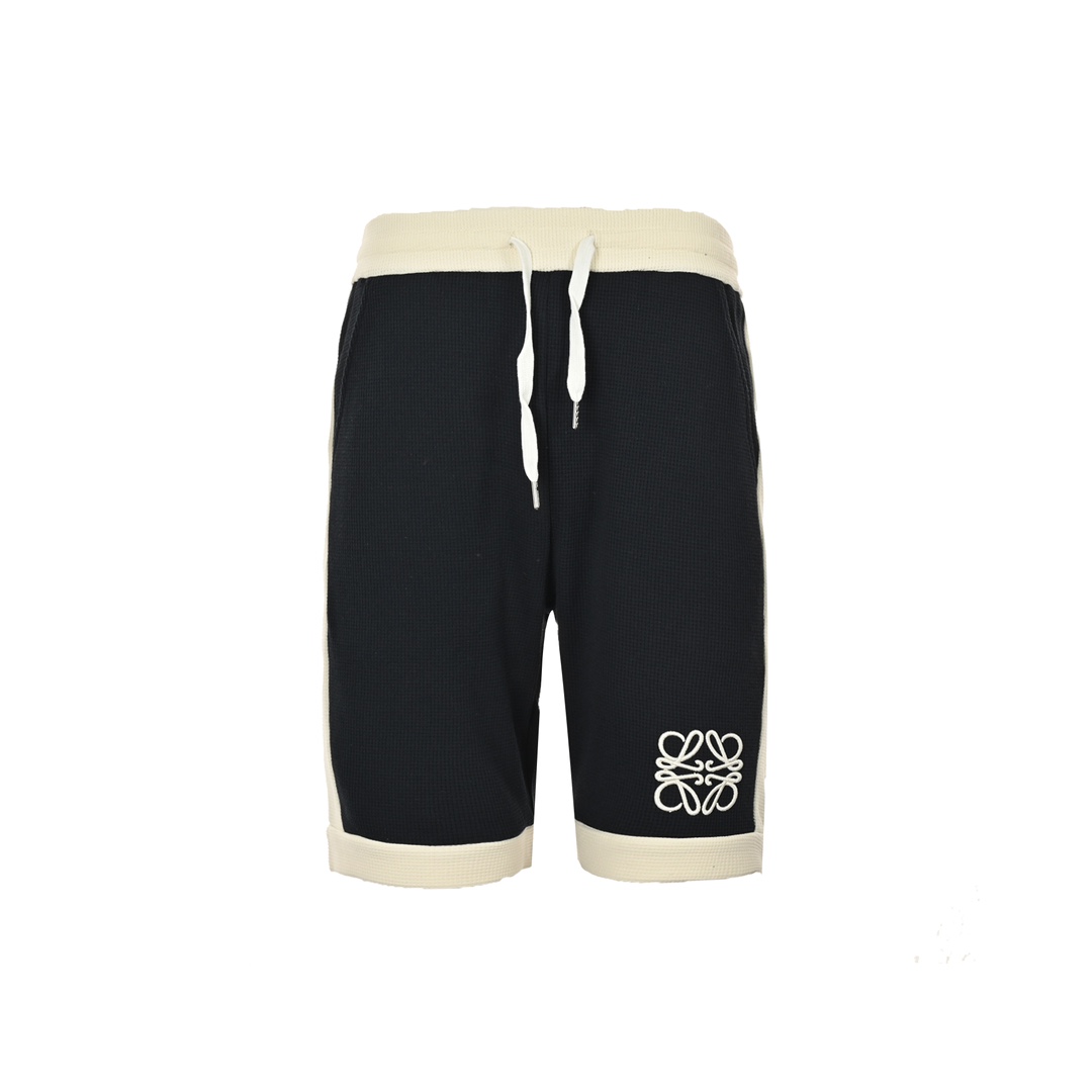 Loewe Colorblock Embroidered Waffle Shorts
