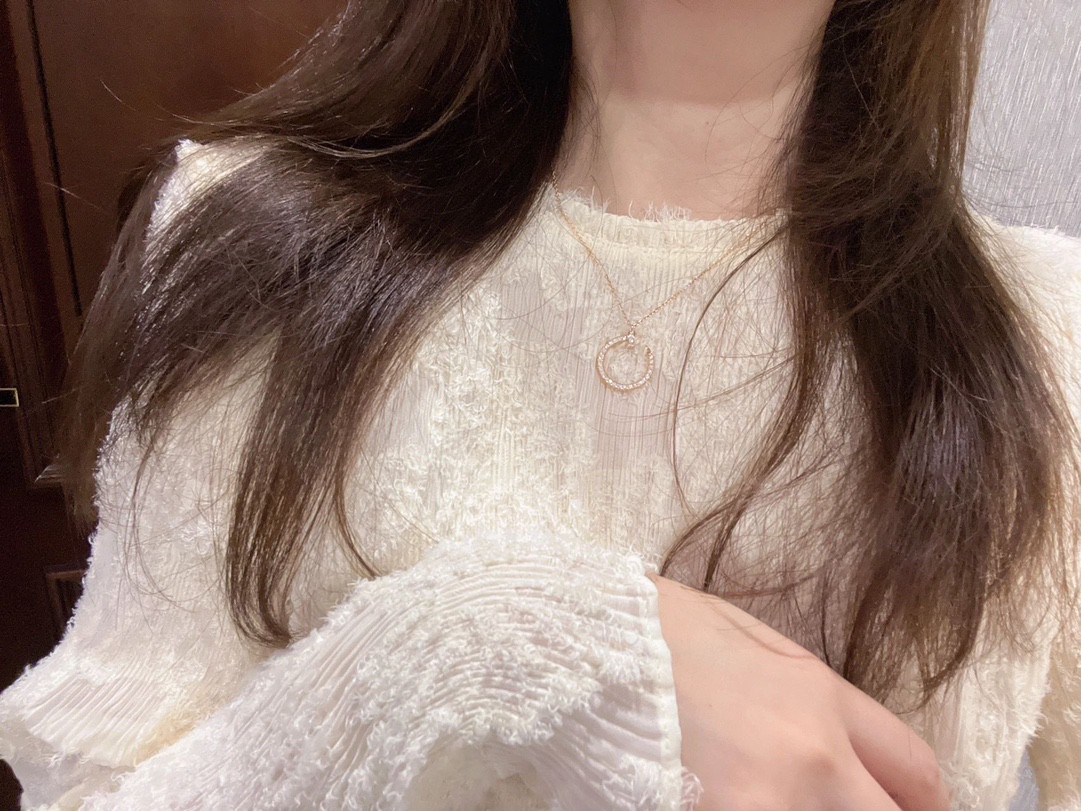 Cartier full diamond nail necklace