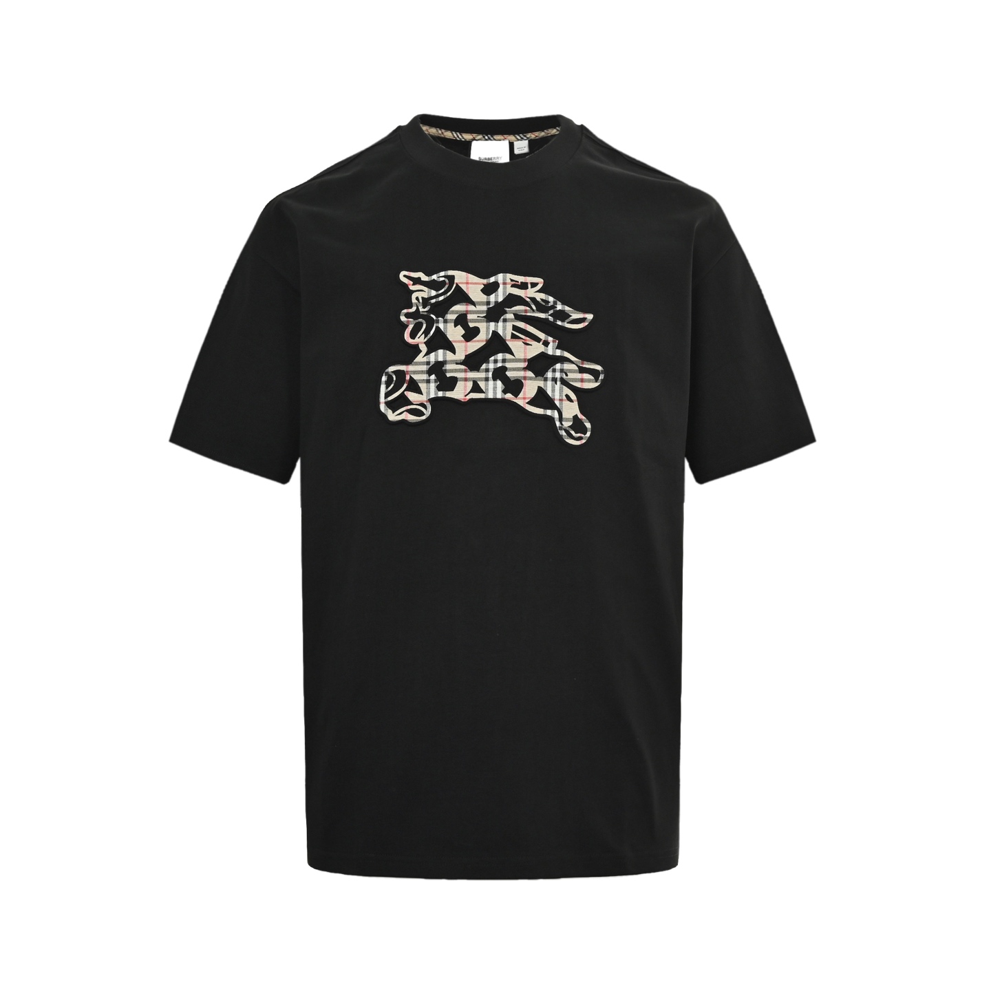 Burberry 25ss check horse embossed short sleeves
