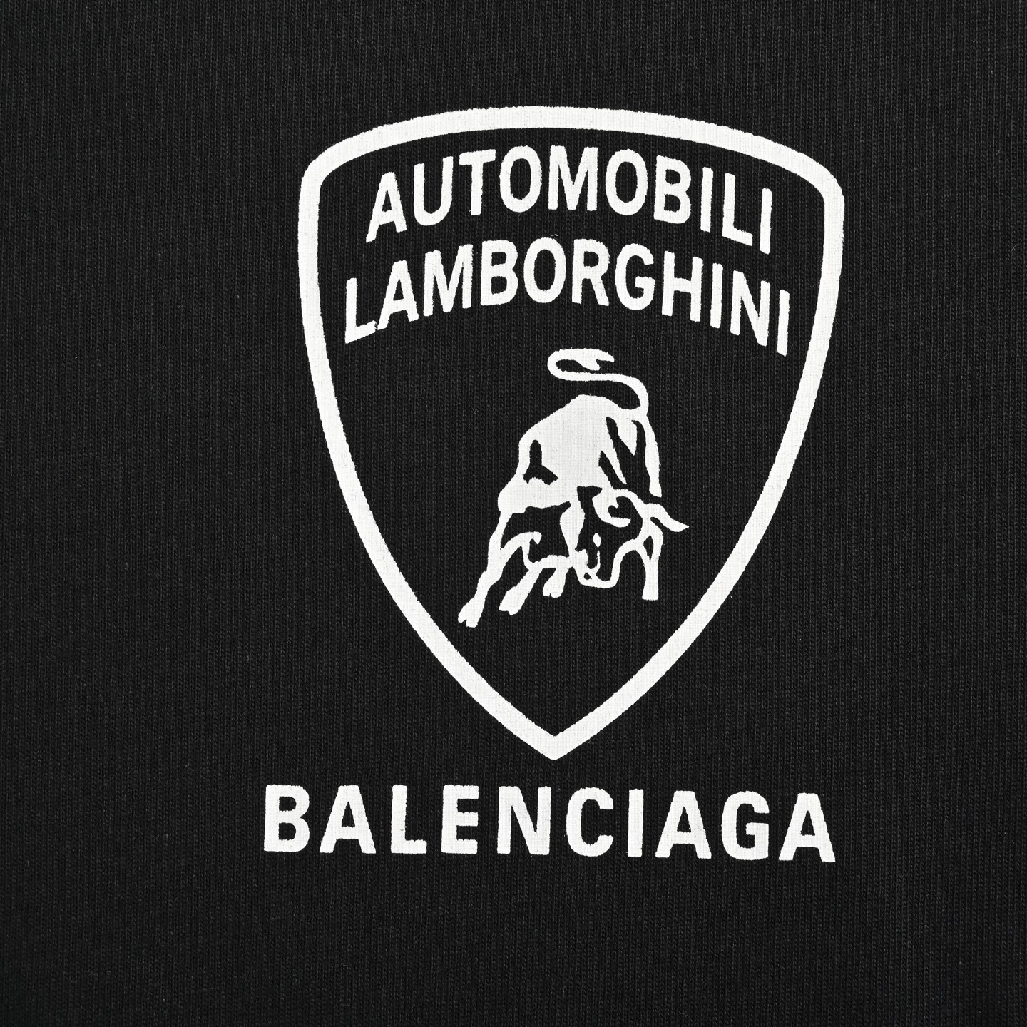 Balenciaga 25ss Lamborghini co-branded printed short sleeves