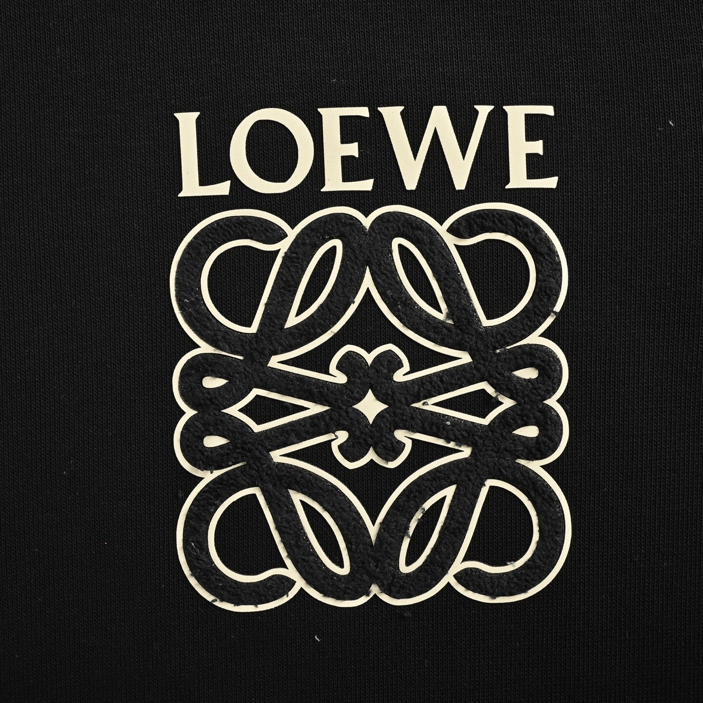 Loewe 25Fw terry patch logo hoodie