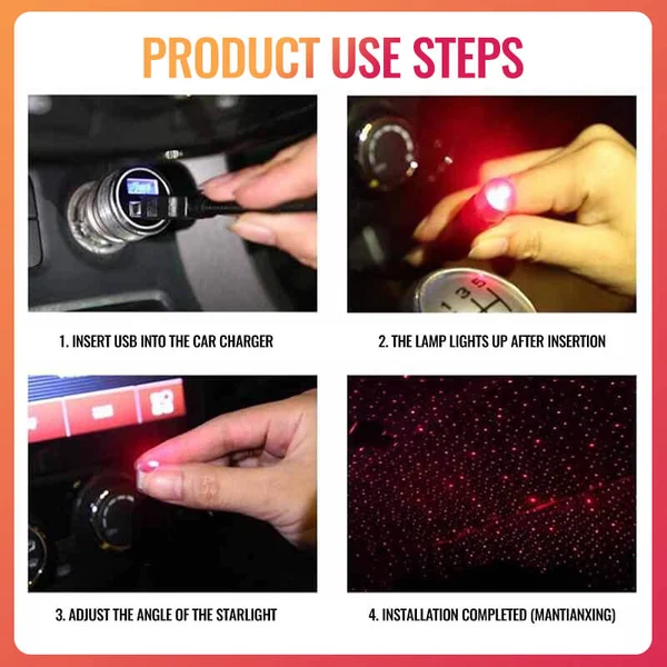 (🔥Last Day Promotion-SAVE 50% OFF) Usb Car Luminous Roof Lights-BUY 2 FREE SHIPPING