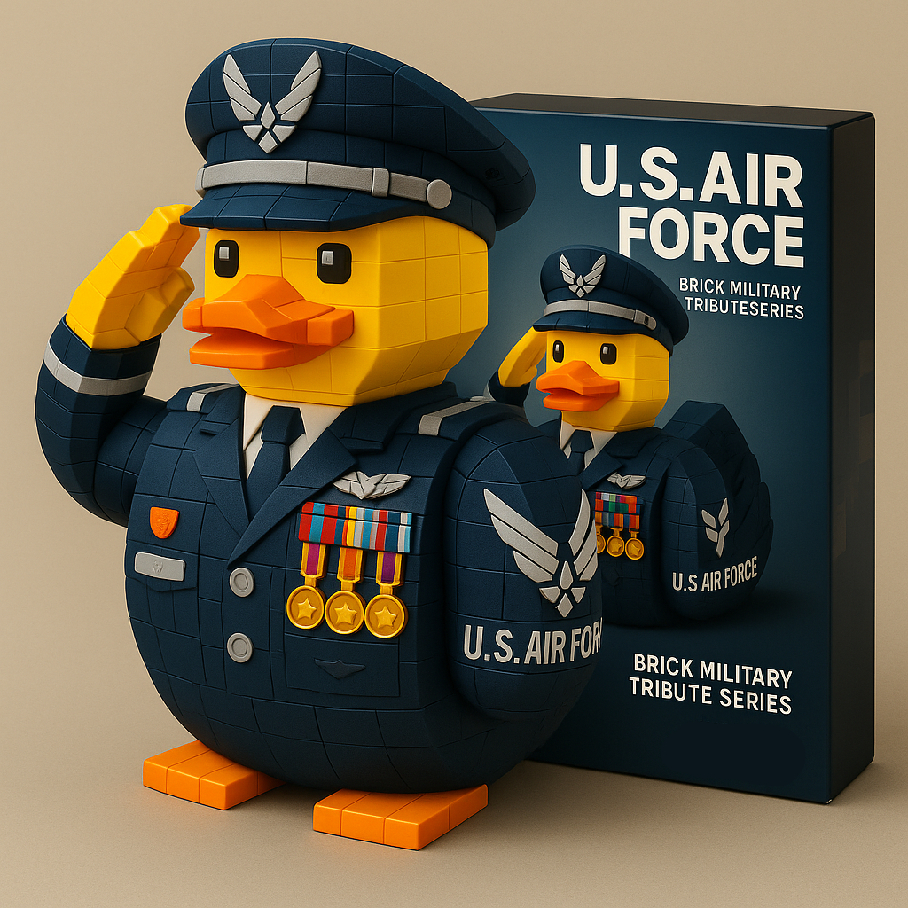 Military Uniform Salute Puzzle Duck
