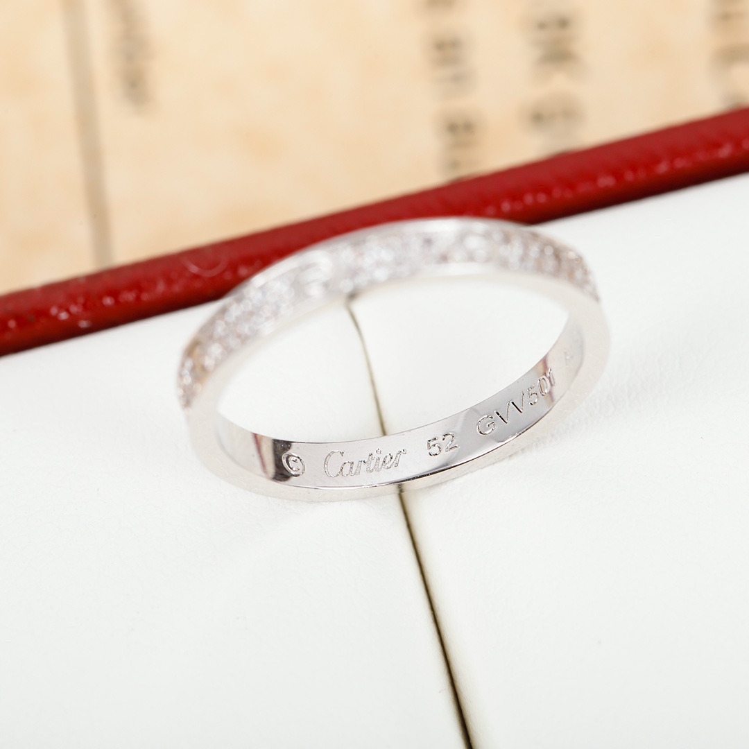 Cartier LOVE full diamond ring