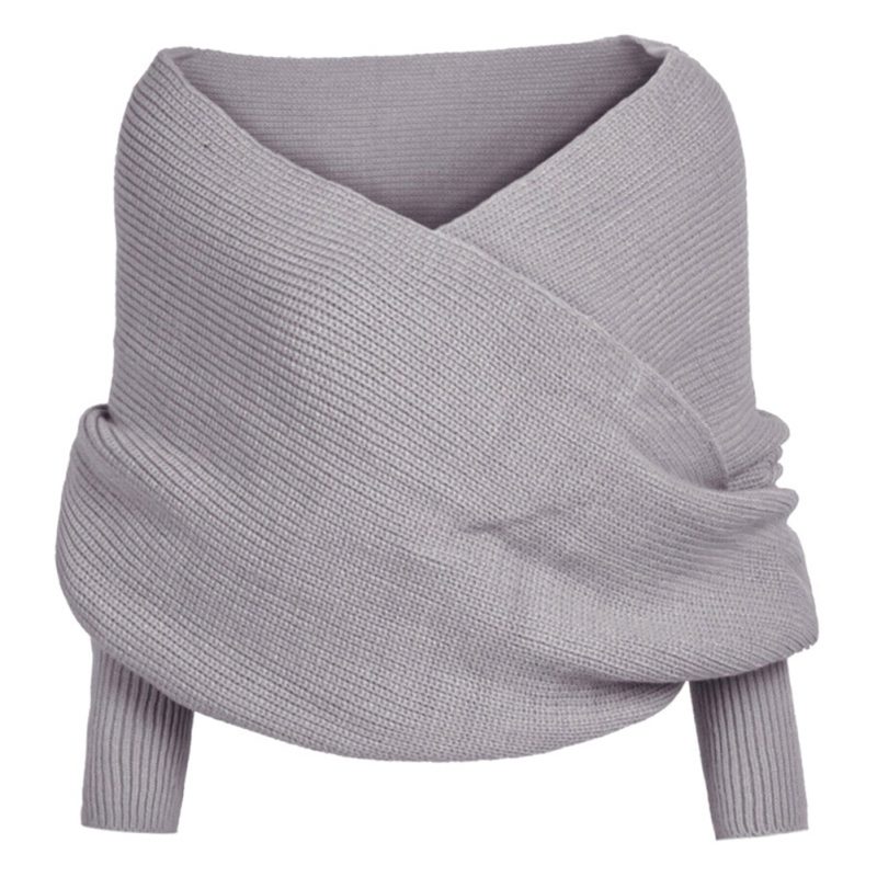 (🔥Christmas Hot Sale-50% OFF)Knitted Wrap Scarf With Sleeves[Free Size]-BUY 2 FREE SHIPPING
