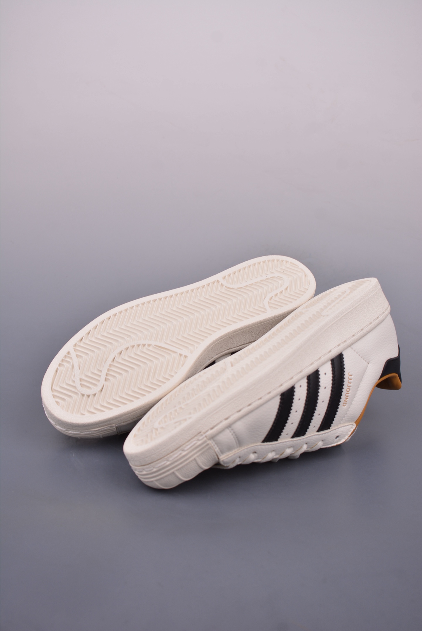 JJJJOUND x Adidas Originals Superstar 80s Sneakers Off-White, Black and Yellow IH8148