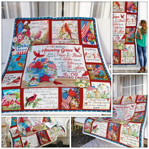 The Old Rugged Cross Cardinal Quilt