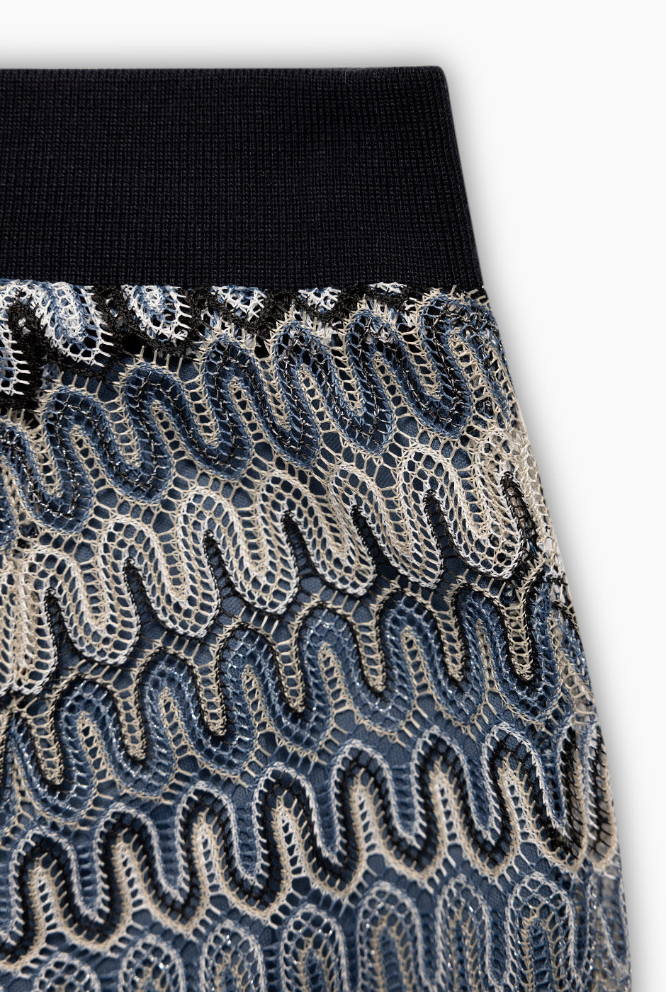 Pantalon de pierna amplia tejido