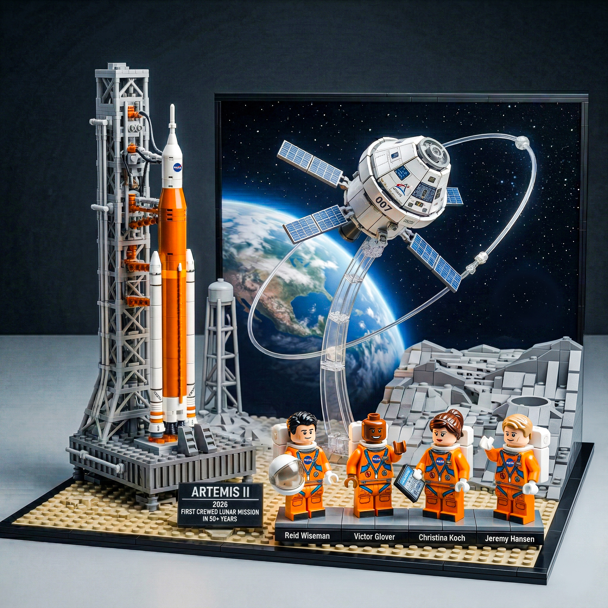 NASA Artemis II 2026 Lunar Mission Brick Set - Limited Edition Collectible 🚀🌙