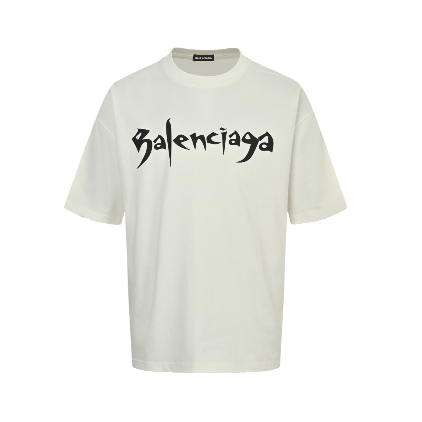 Balenciaga 25ss embossed letter print short sleeve