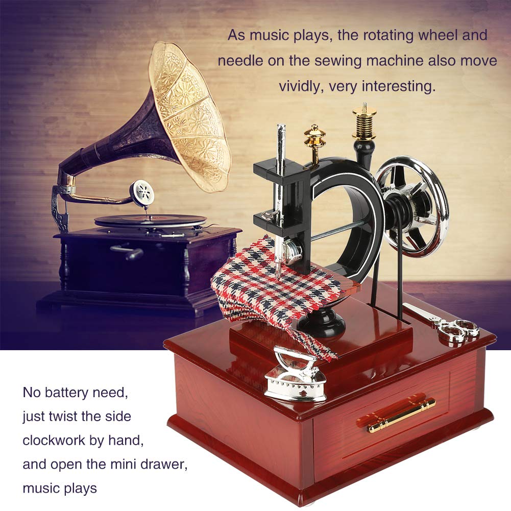 🔥Mother's Day Early Sale-[SAVE 50% OFF]--Wood Sewing Machine Music Box-BUY 2 GET 10% OFF & FREE SHIPPING NOW