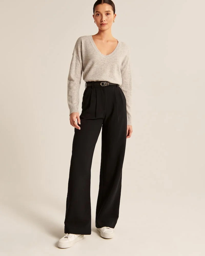 🎄Christmas Special Sale-[SAVE 50% OFF]--Wide-Leg Tailored Pants--BUY 2 GET 15% OFF & FREE SHIPPING