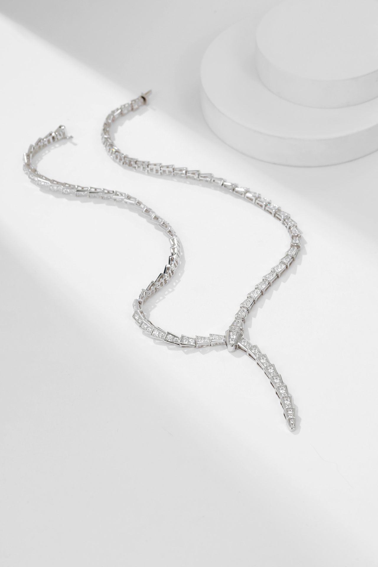 Bulgari diamond snake necklace