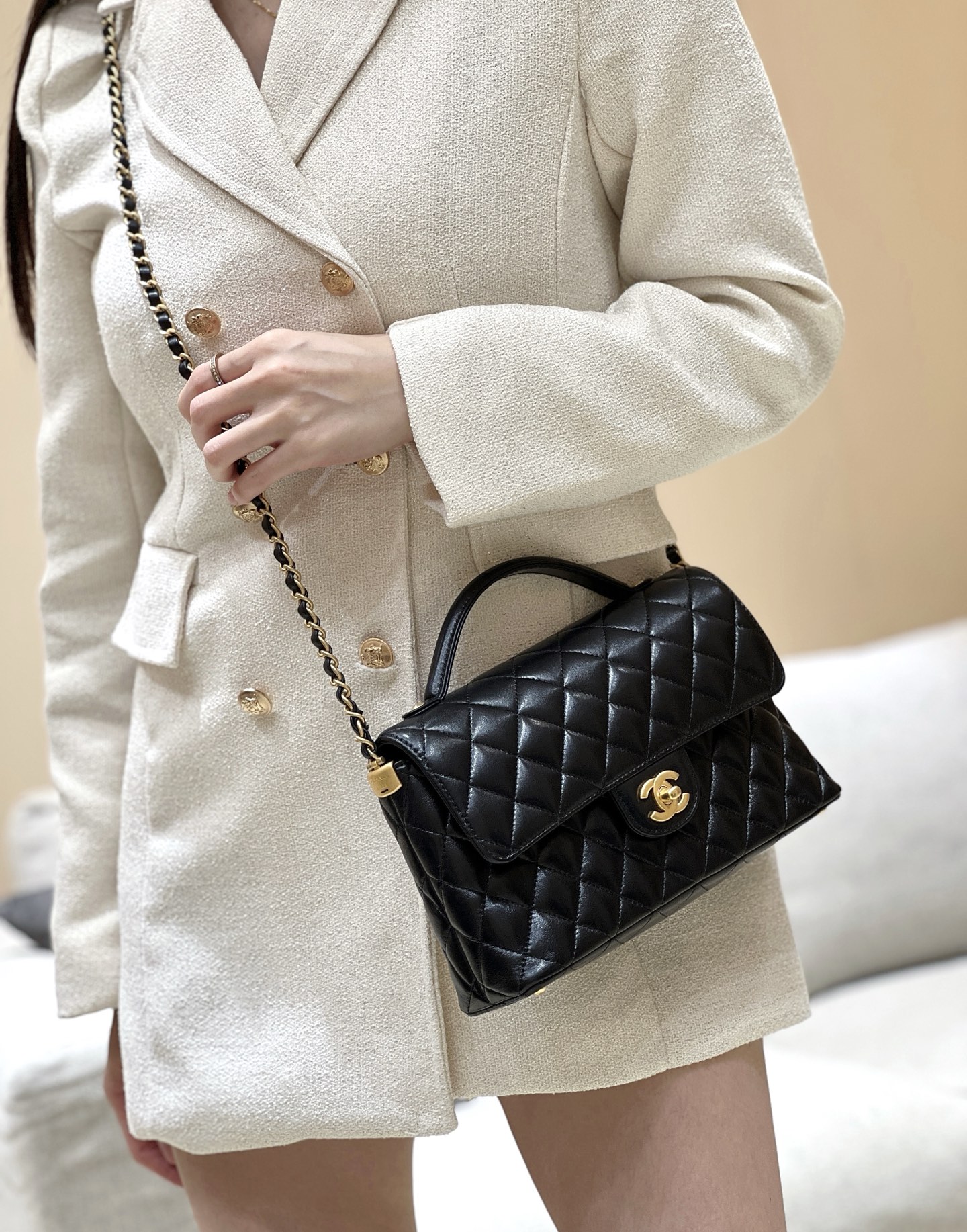 Chanel 25P Spring/Summer Preview Series Horizontal Kelly Handle Bag AS5356 00128