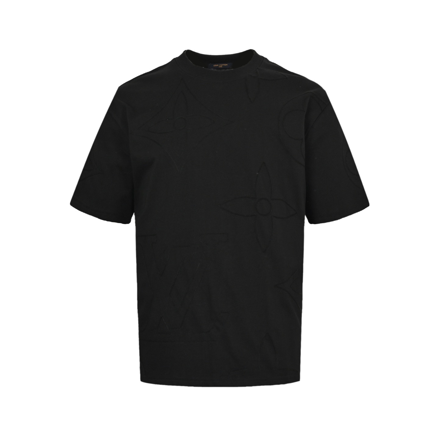 Louis Vuitton 25ss short-sleeved shirt with all-over monogram embroidery