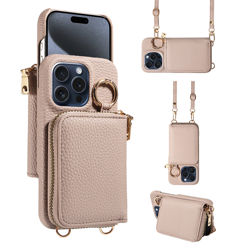 Portable Phone Case with Card Slots for iPhone Series