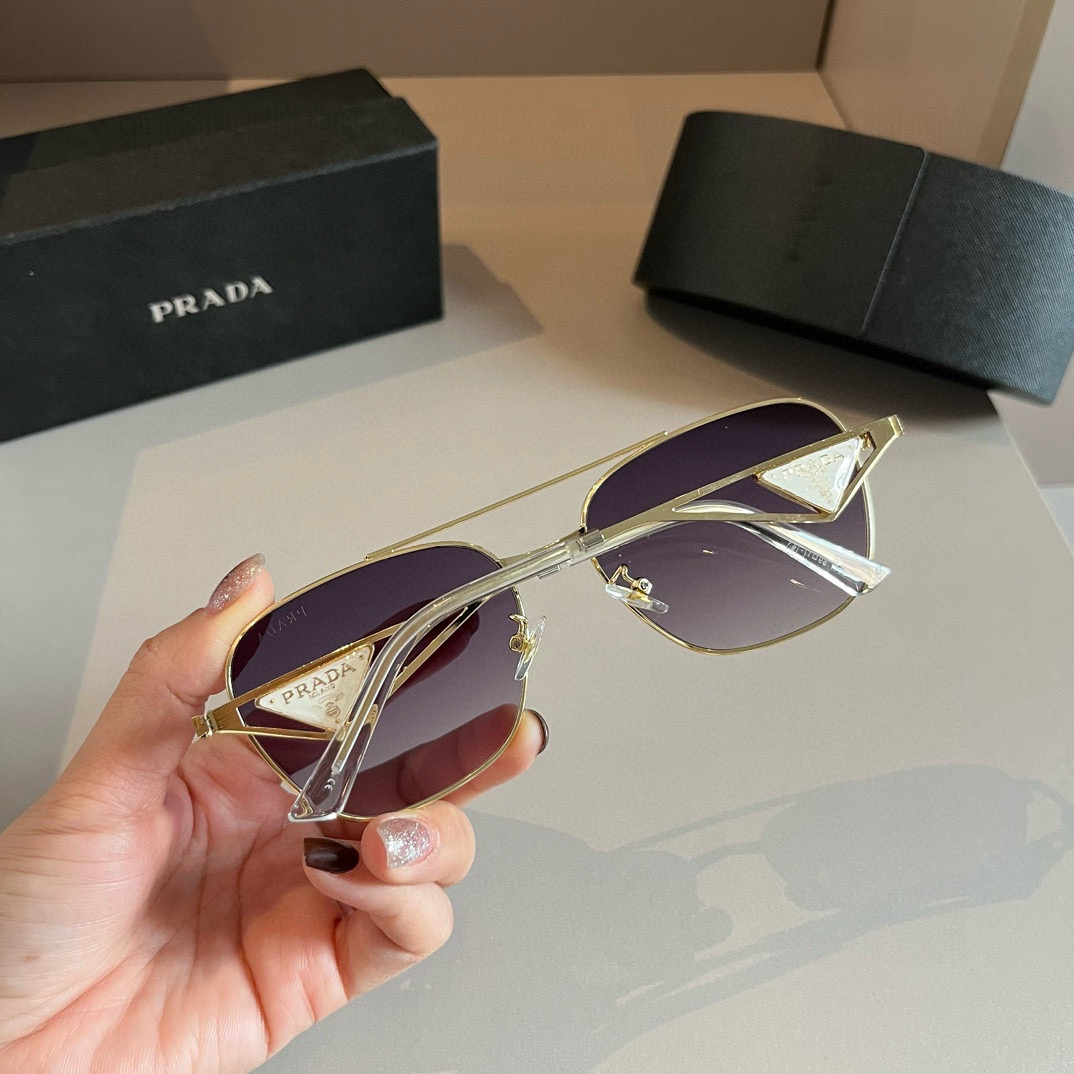 Prada round frame sunglasses