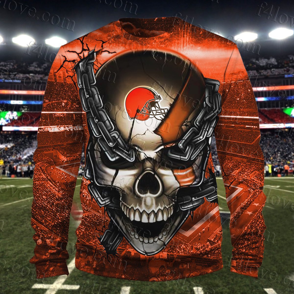 CLEVELAND BROWNS 3D HOODIE VIP85