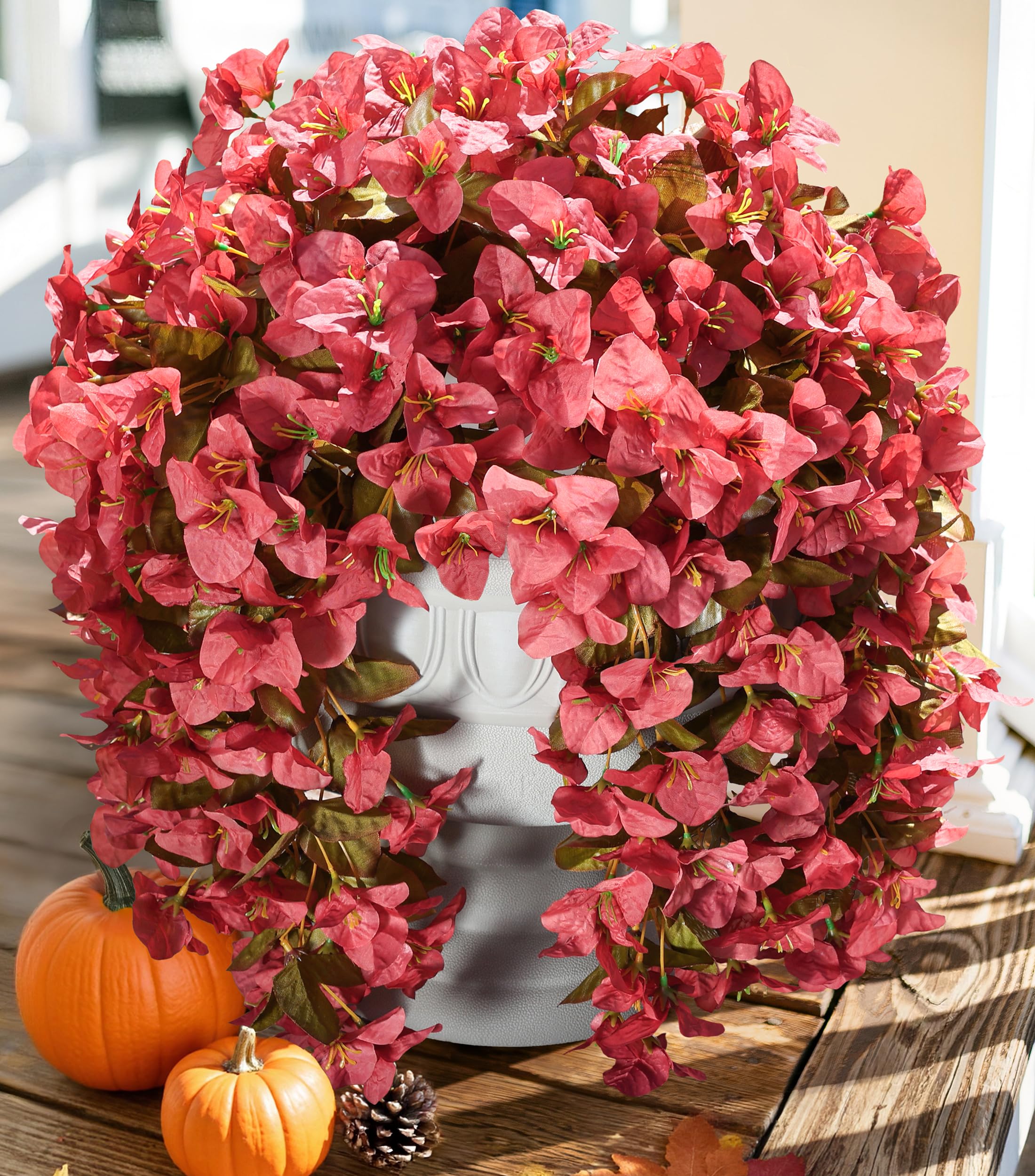 🔥ON SALE - 45% OFF🔥Realistic Faux Silk Bougainvillea Flowers, - UV resistant, Waterproof, Windproof