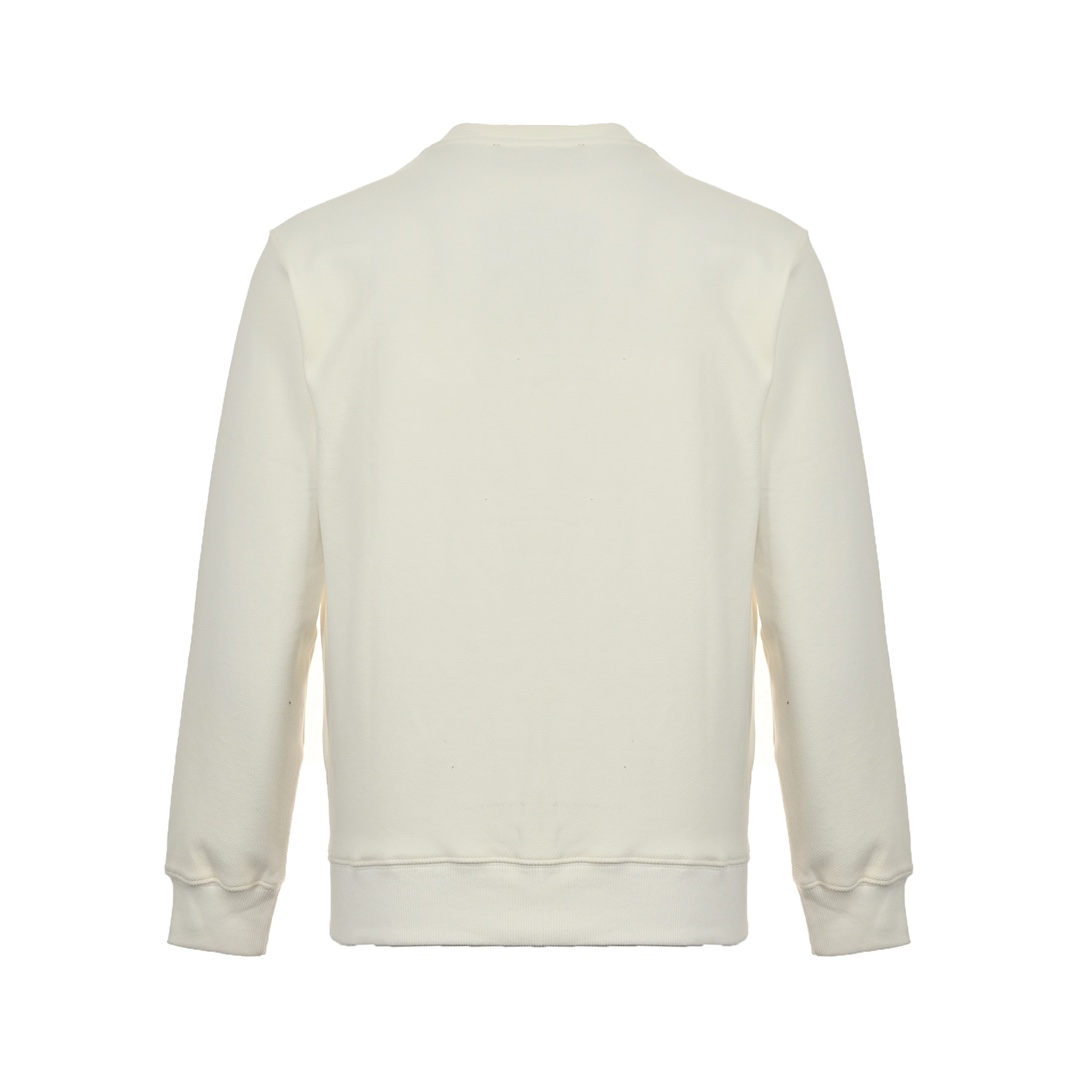Prada 24Fw crew neck sweatshirt with side triangle logo