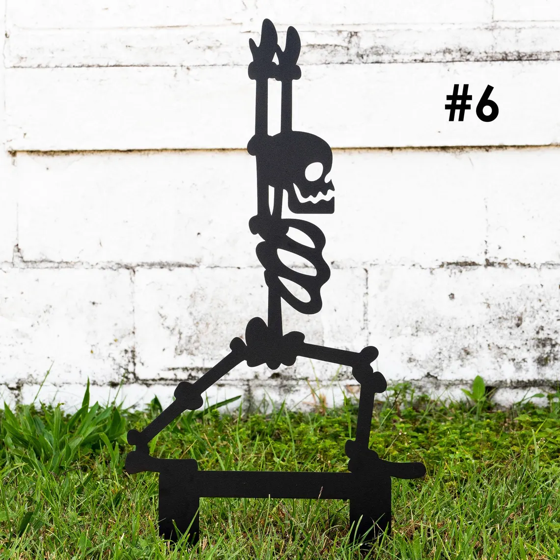 💀Yoga Skeletons – Dancing Halloween Skeleton Stakes🎃