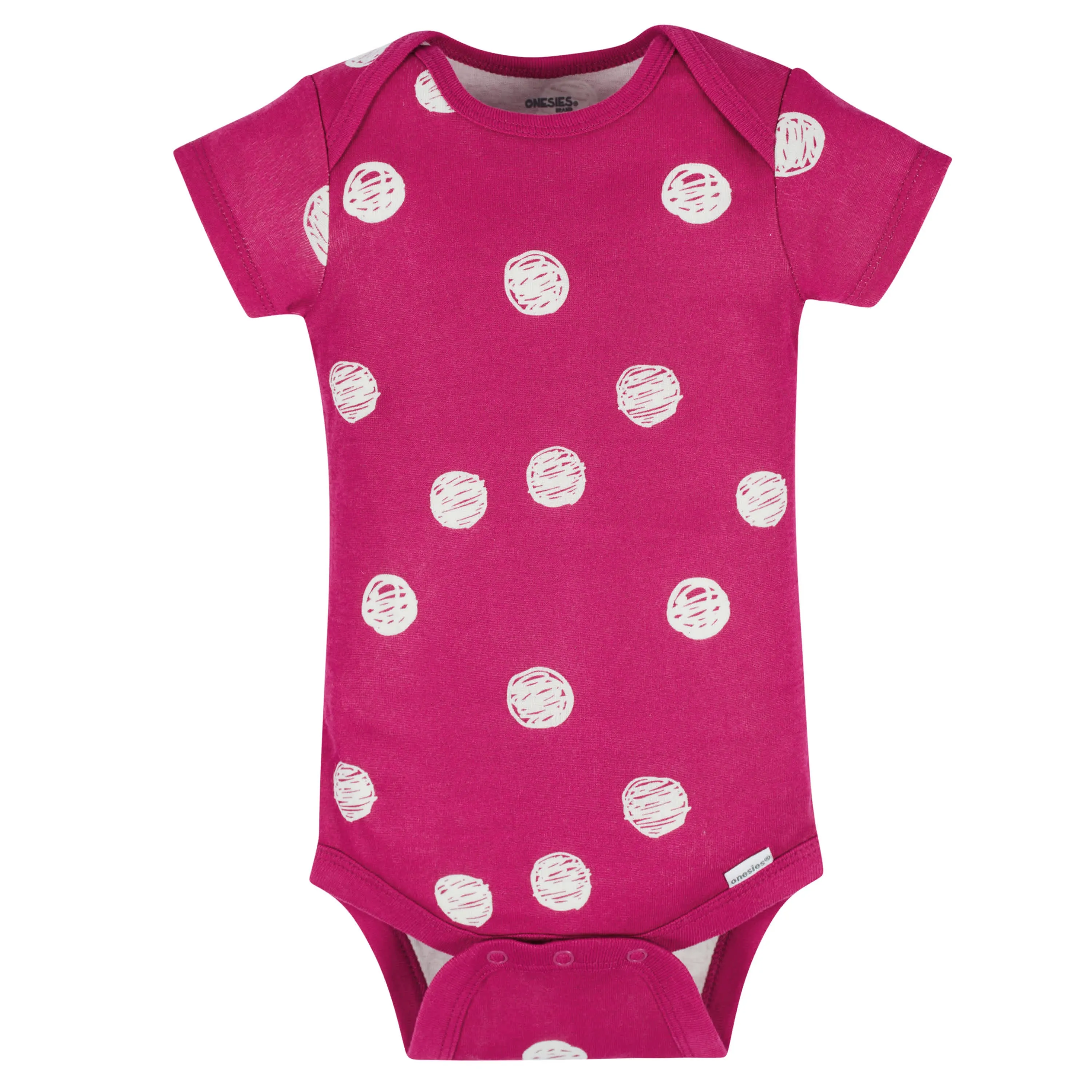 8-Pack Baby Girls Floral Fox Short Sleeve Onesies Bodysuits