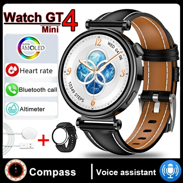 New Women's AMOLED Smartwatch HD Bluetooth Talk 1.3inch Full Screen Touch IP68 Waterproof Women's Smartwatch for Huawei Xiaomi