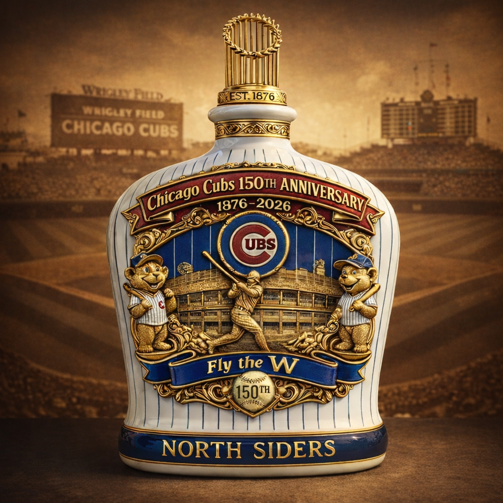 Chicago Cubs 150th Anniversary Heritage Decanter