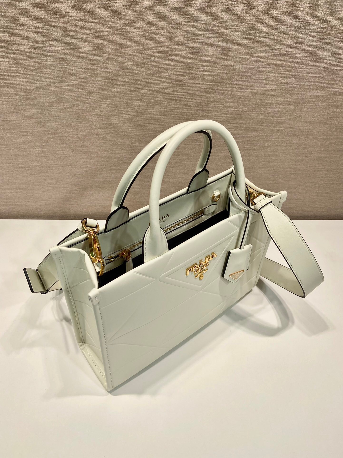 Prada Triangular Diamond Small Tote Bag 1BA379