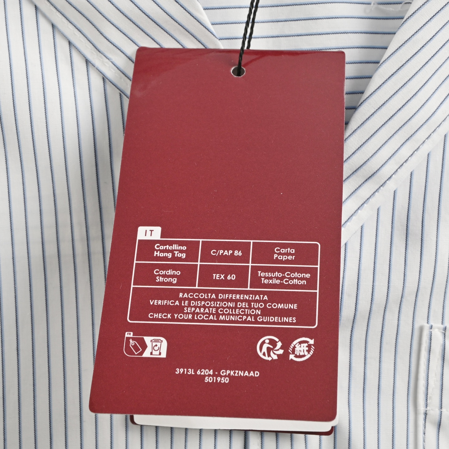 Gucci 25ss laser logo vertical stripe short sleeve shirt
