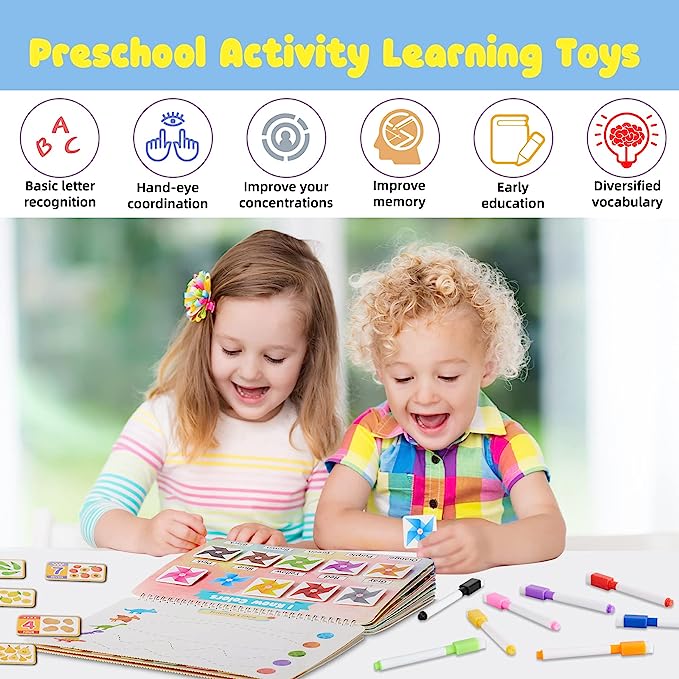 (🔥Last Day Promotion-SAVE 60% OFF)👦Children's Enlightenment Quiet Paste Book Montessori Sensory Toy Book-BUY 2 GET 10% OFF & FREE SHIPPING