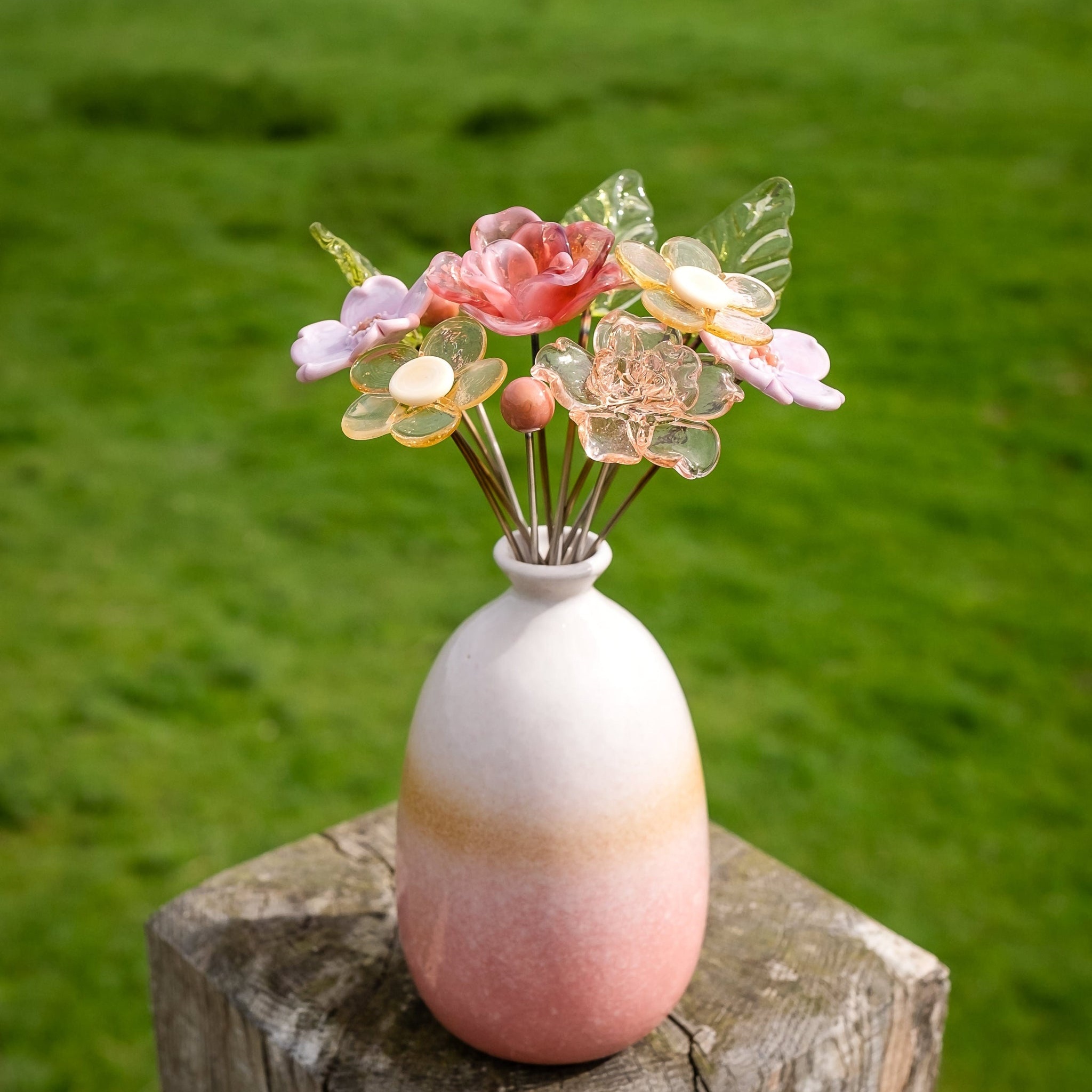 ✨NEW✨Beauty That Never Fades-Handcrafted Glass Flower Bouquets