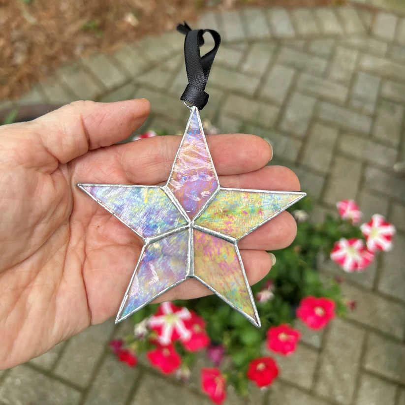 Written in the Stars: Strength Handmade Glass Star Ornament