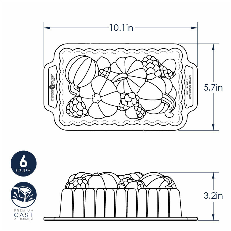 🎅2024 Christmas Promos🔥-6 Cup Capacity Aluminum Loaf Pan