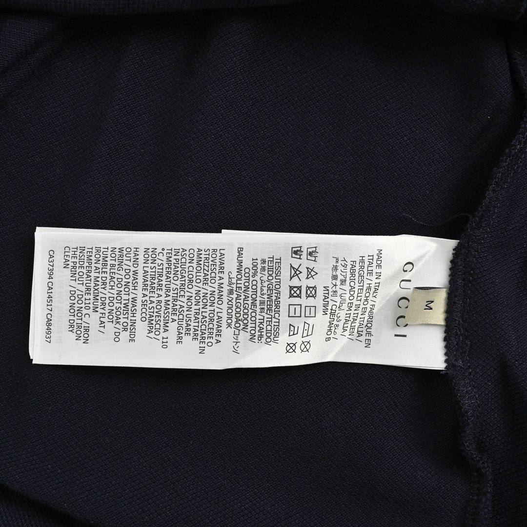 Gucci 24ss Polo short sleeve with double G embroidery on the chest