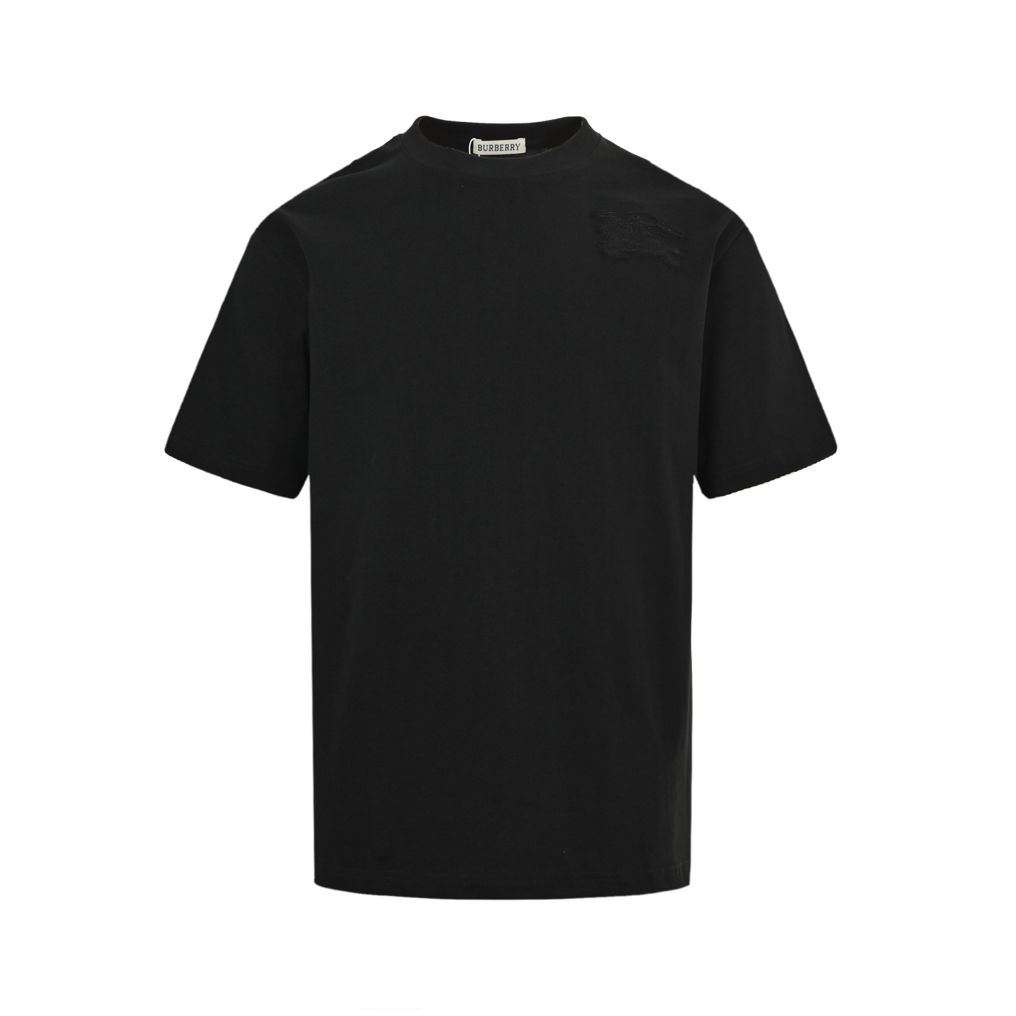 Burberry 25ss short-sleeved shirt with horse patch on the shoulder