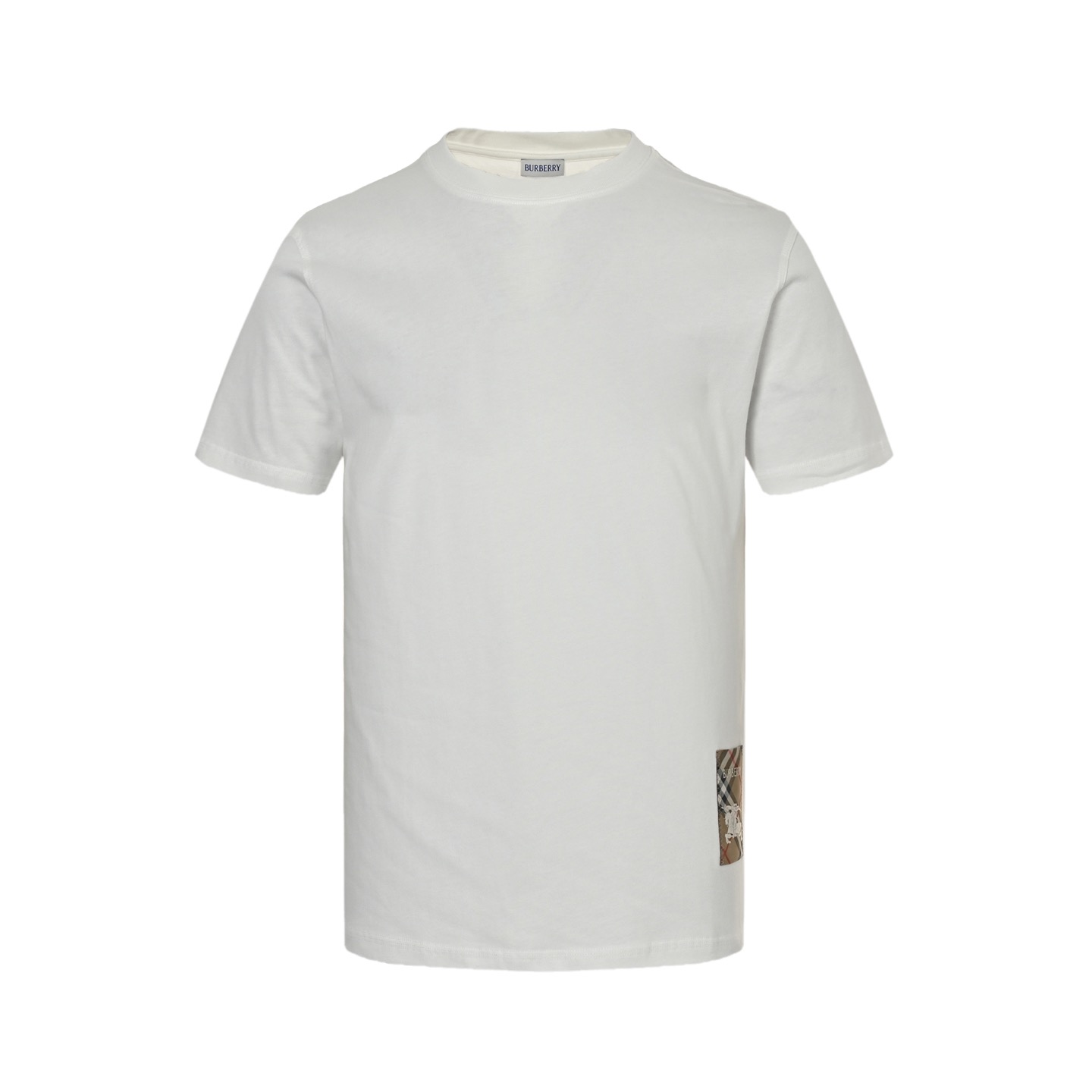 Burberry 25ss hem check horse patch short sleeve