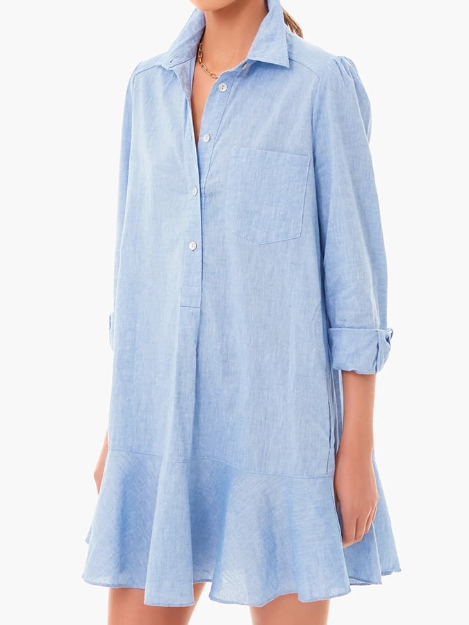 Women's Loose Solid Color Patchwork Dress