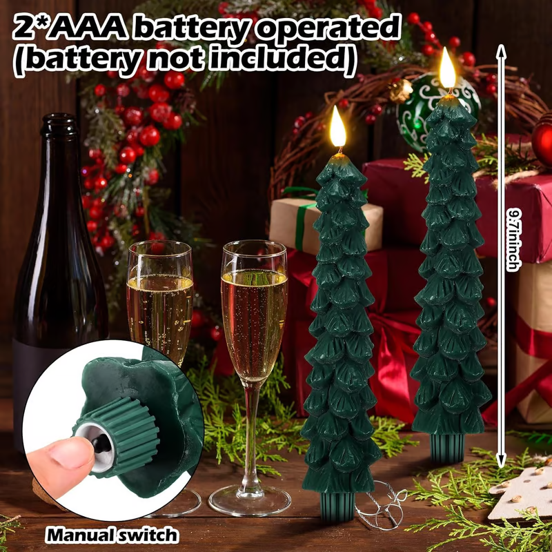 🎄Christmas Pre Sale - Chirstmas Tree LED Candles