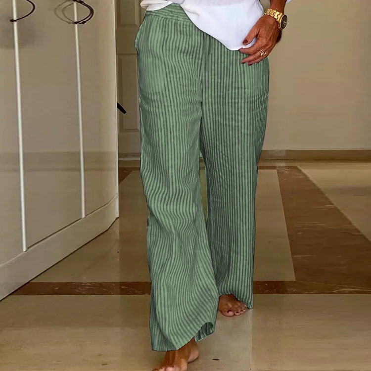 Casual Stripe Printed Comfy Loosen Pants