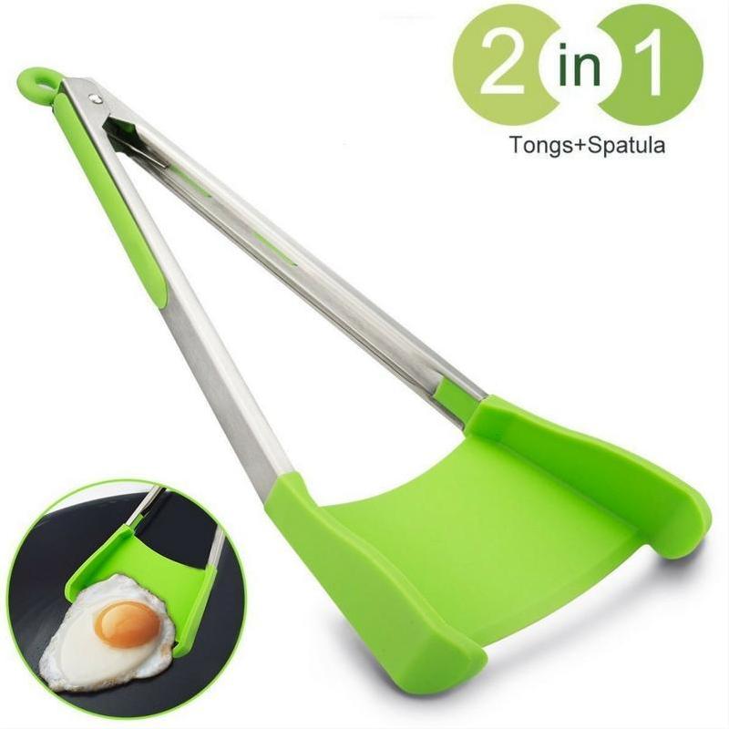 2 In 1 Kitchen Spatula And Tongs