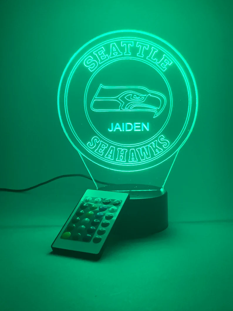 SEATTLE SEAHAWKS 3D LED LIGHT LAMP