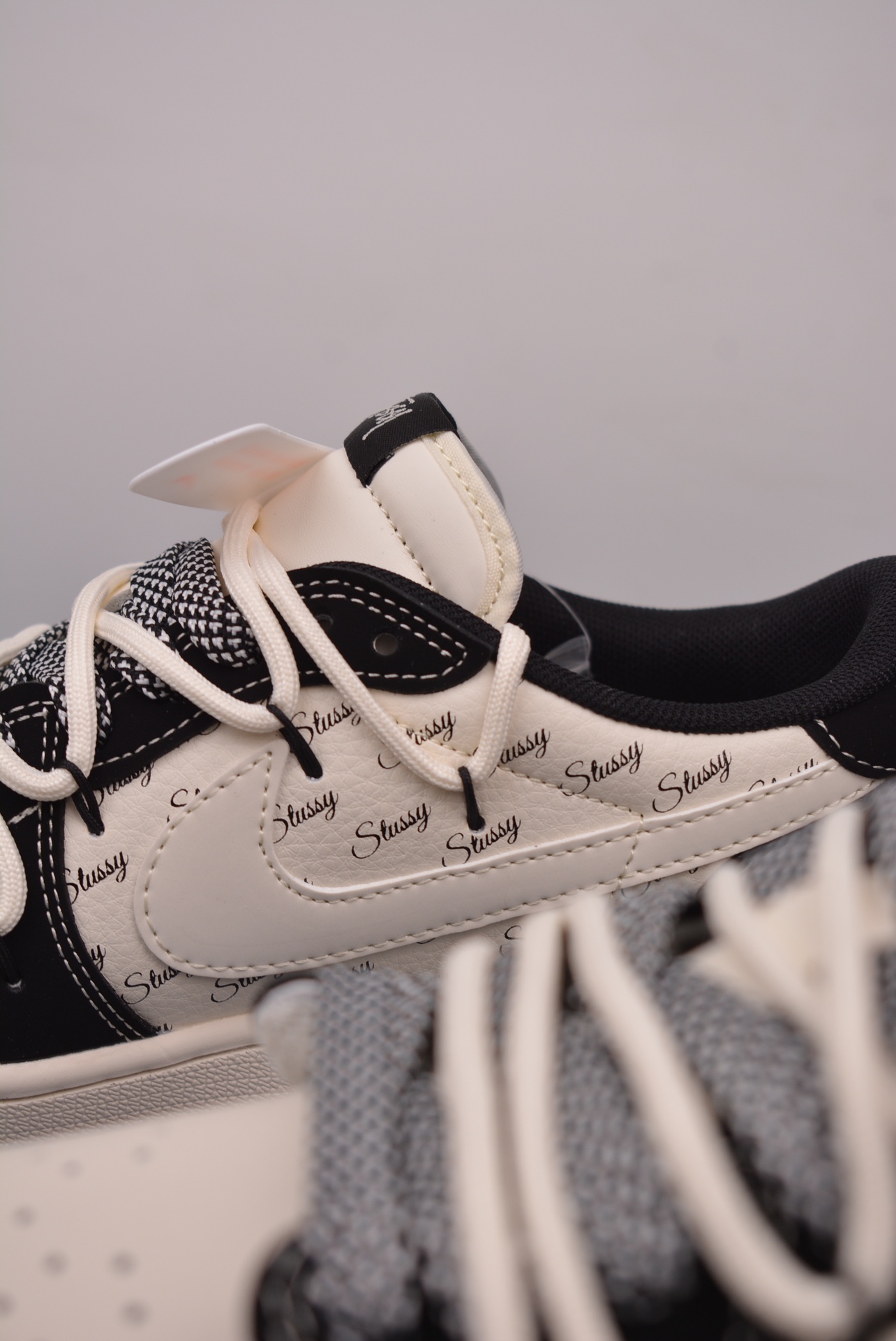 Stussy x Travis Scott x Nike Air Jordan 1 Low OG SP Black Beige White SJ0086-131