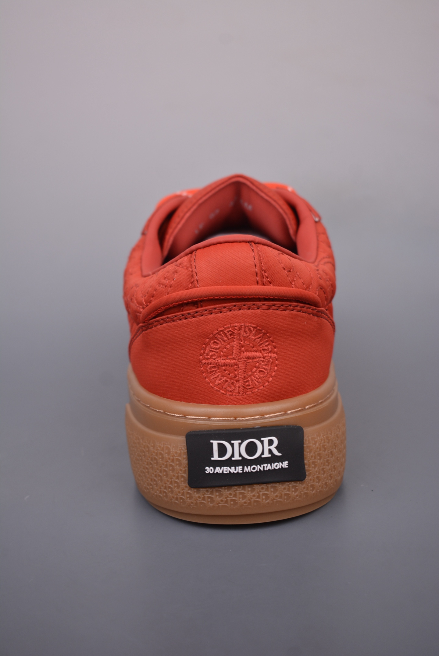 Stone Island x Dior B33 Low Top Sneakers Orange Red 3SN303ZEY2936