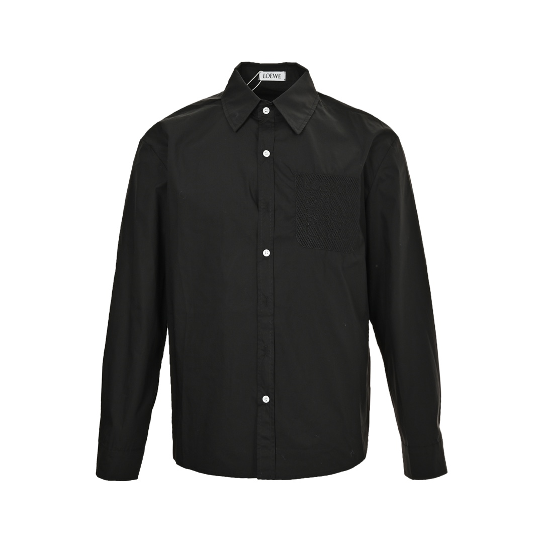 Loewe 24Fw pocket embroidered logo shirt