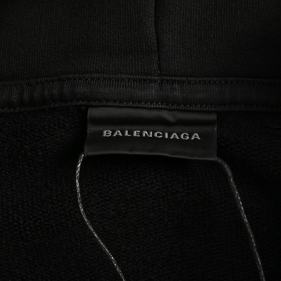 Balenciaga 24Fw Tower Print Washed Hoodie