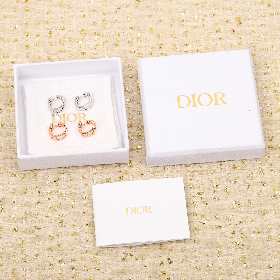 Dior diamond vine earrings