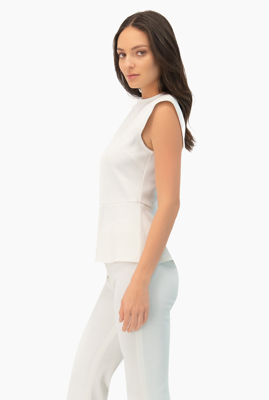Blusa lisa sin mangas